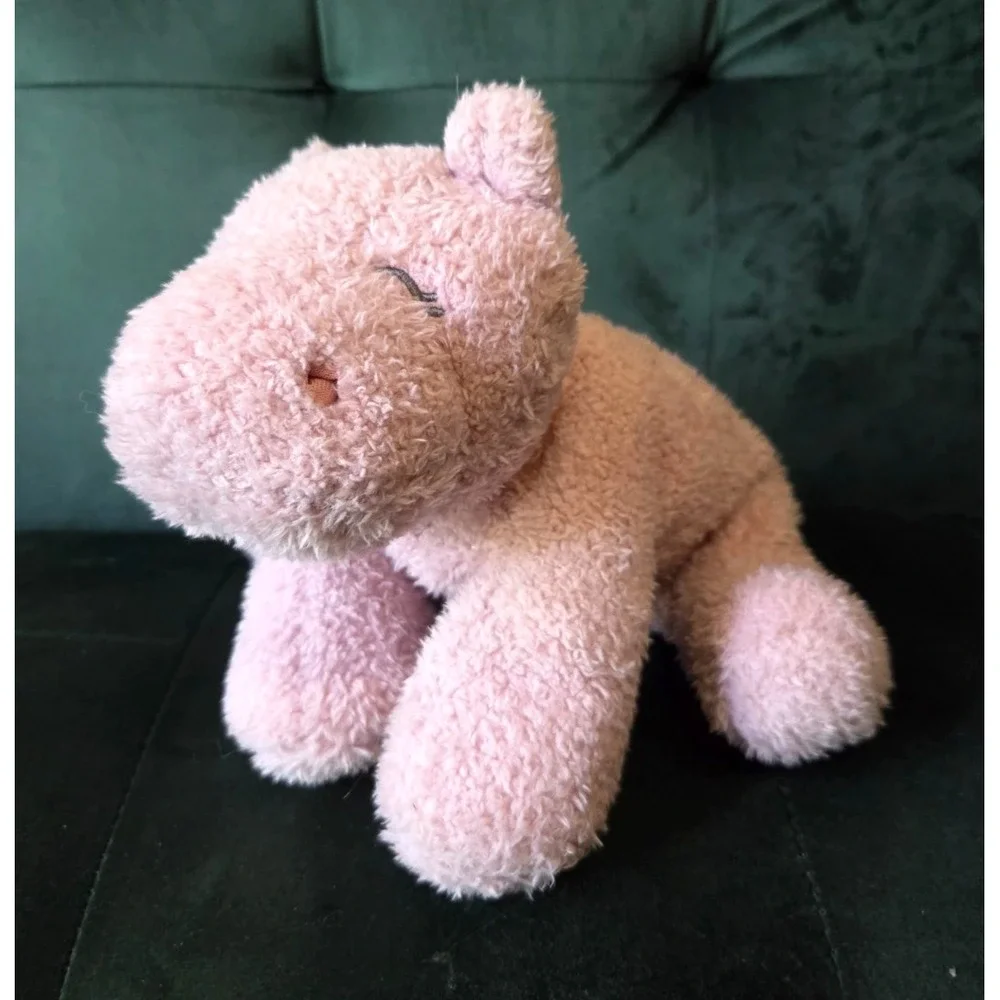 Carter's Lilac Purple Hippo Hippopotamus Stuffed Animal Plush Baby Toy 2022